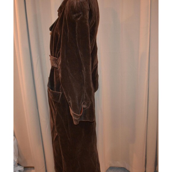 Vintage Coat Brown Opera 1950s Velvet Dress - Picture 5 of 9